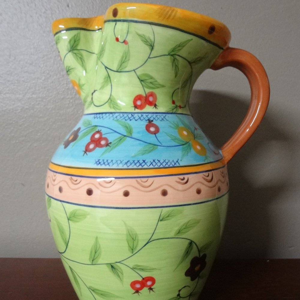 Sedona Boho Floral Vase/Pitcher - Picture 2 of 4